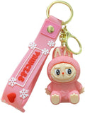 Miokkley Labubu Keychain, Cute Labubu Doll Wristlet Accessories