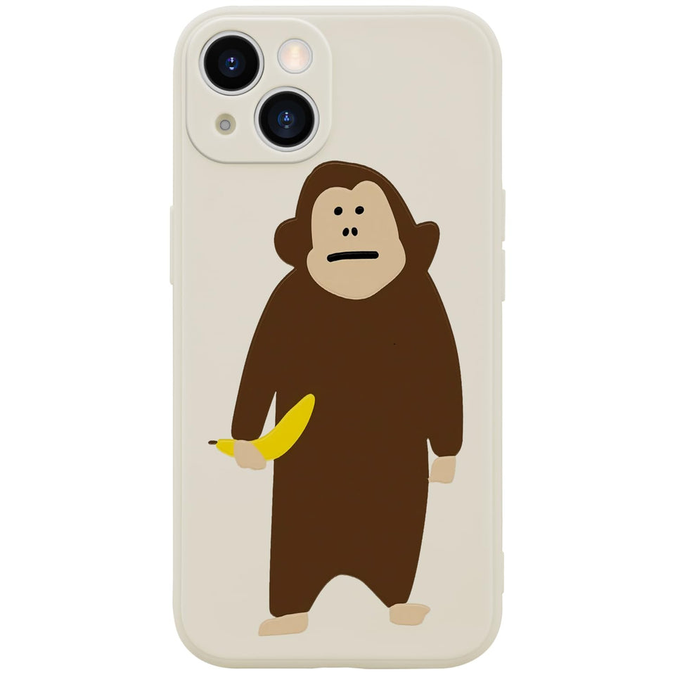 Wihytec Funny Boy Phone Case for iPhone 12 Silly Case Cover Liquid Silicone Soft Gel Rubber Durable Matt Phone Cover with Microfiber Lining Protective Cover