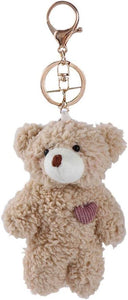 BWESOO Brown Bear Plush Keychain, Stuffed Animals Bag Pendant
