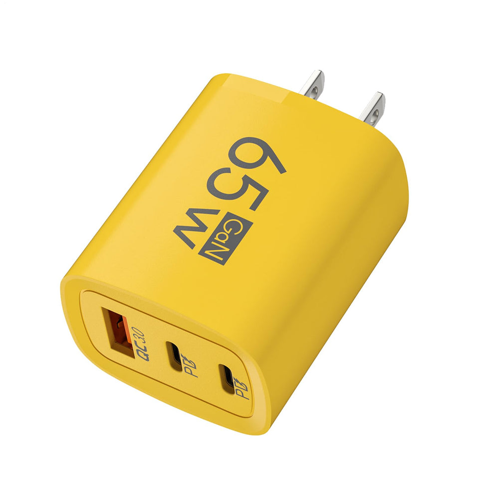 Wall Charger with USB and USB C Ports - 3 Port Adapte