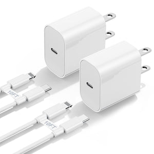 Apple MFi Certified iPhone Fast Charger, 20W  with USB C to Lightning Cable 6ft