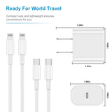 Apple MFi Certified iPhone Fast Charger, 20W  with USB C to Lightning Cable 6ft