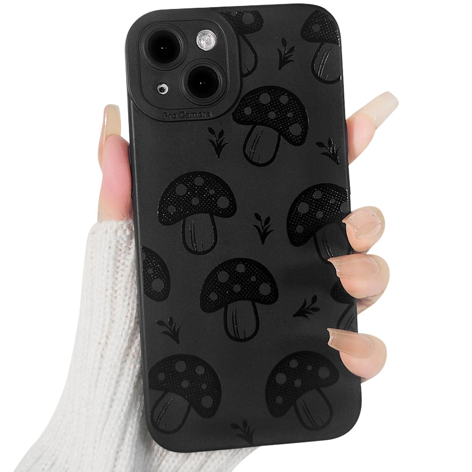 Lovmooful Compatible for iPhone Case Cute Cool  Black Design