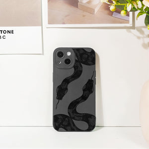 Lovmooful Compatible for iPhone Case Cute Cool  Black Design