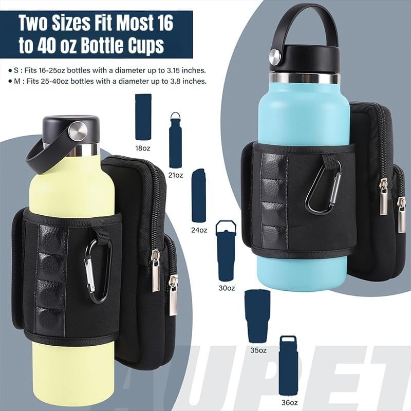 MINICUTE Magnetic Gym Bag Waterbottle Pouch Holder Carrier