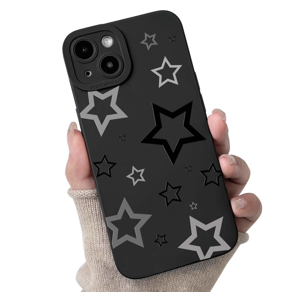 Lovmooful Compatible for iPhone Case Cute Cool  Black Design