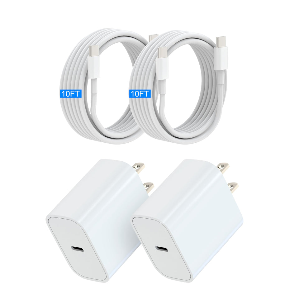 20-45W Super Fast Charging Wall Charger with 6FT Type C to C Cable