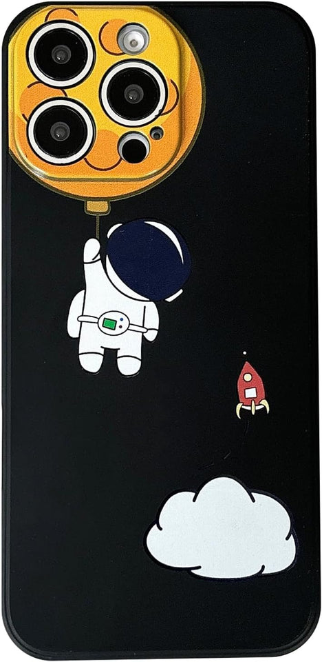 Case for iPhone Cool Cartoon Astronaut Space Design