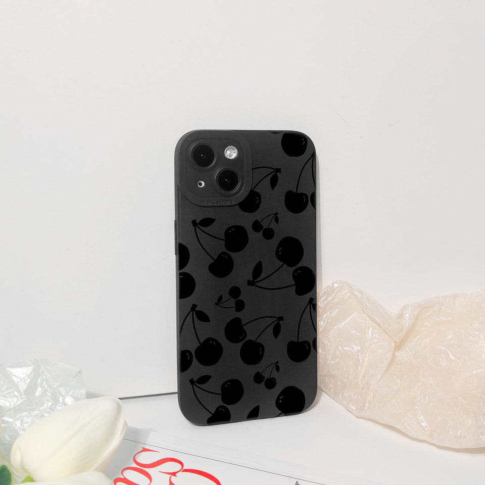Lovmooful Compatible for iPhone Case Cute Cool  Black Design