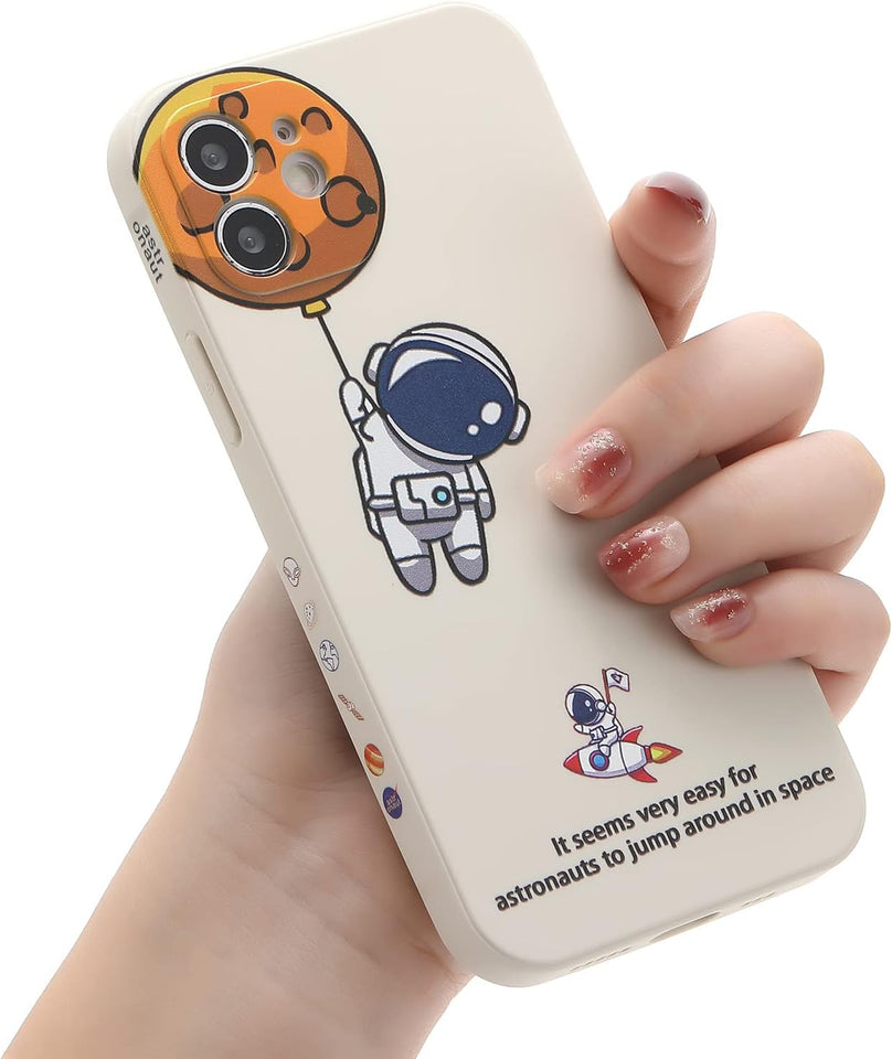 Case for iPhone Cool Cartoon Astronaut Space Design