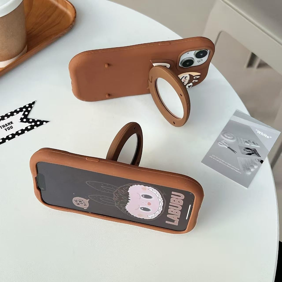 Phone Case for iPhone 14 15 16 Pro Max Case Silicone Cute labubu