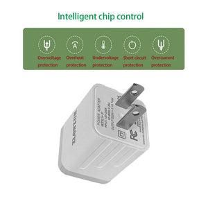 5V/2.1A USB Wall Charger Plug Adapter