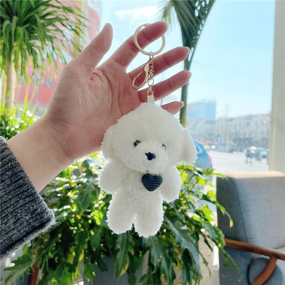 BWESOO Brown Bear Plush Keychain, Stuffed Animals Bag Pendant