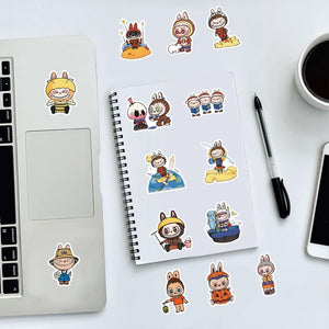 100 Pcs Cartoon Labubu Stickers, Cool Sticker  Waterproof Vinyl Decal
