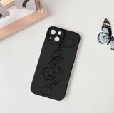 Lovmooful Compatible for iPhone Case Cute Cool  Black Design