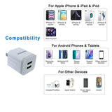 5V/2.1A USB Wall Charger Plug Adapter