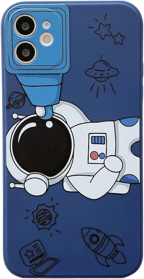 Case for iPhone Cool Cartoon Astronaut Space Design