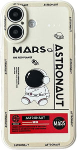 Case for iPhone Cool Cartoon Astronaut Space Design