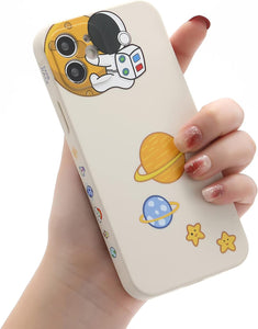 Case for iPhone Cool Cartoon Astronaut Space Design