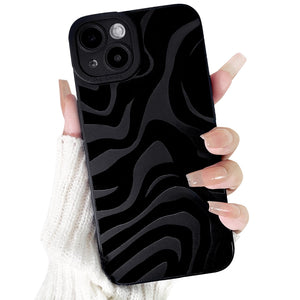 Lovmooful Compatible for iPhone Case Cute Cool  Black Design
