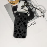 Lovmooful Compatible for iPhone Case Cute Cool  Black Design