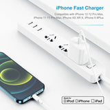 Apple MFi Certified iPhone Fast Charger, 20W  with USB C to Lightning Cable 6ft