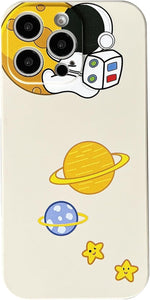 Case for iPhone Cool Cartoon Astronaut Space Design