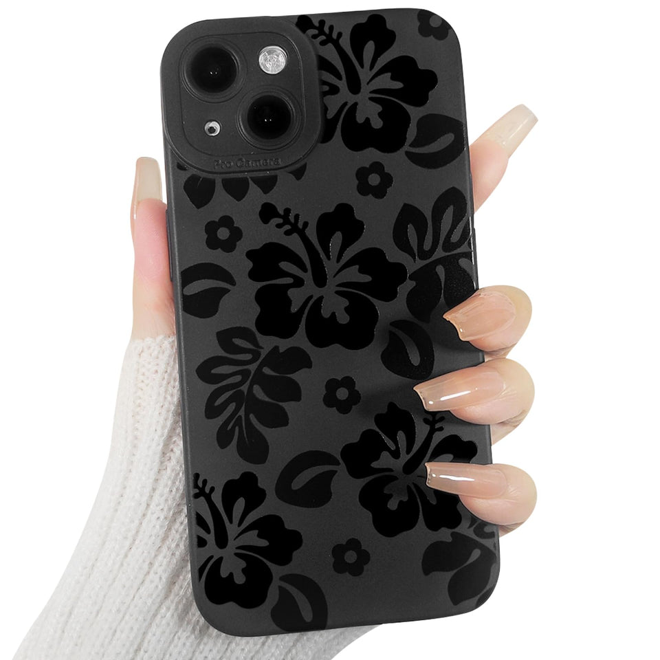 Lovmooful Compatible for iPhone Case Cute Cool  Black Design