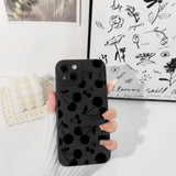 Lovmooful Compatible for iPhone Case Cute Cool  Black Design