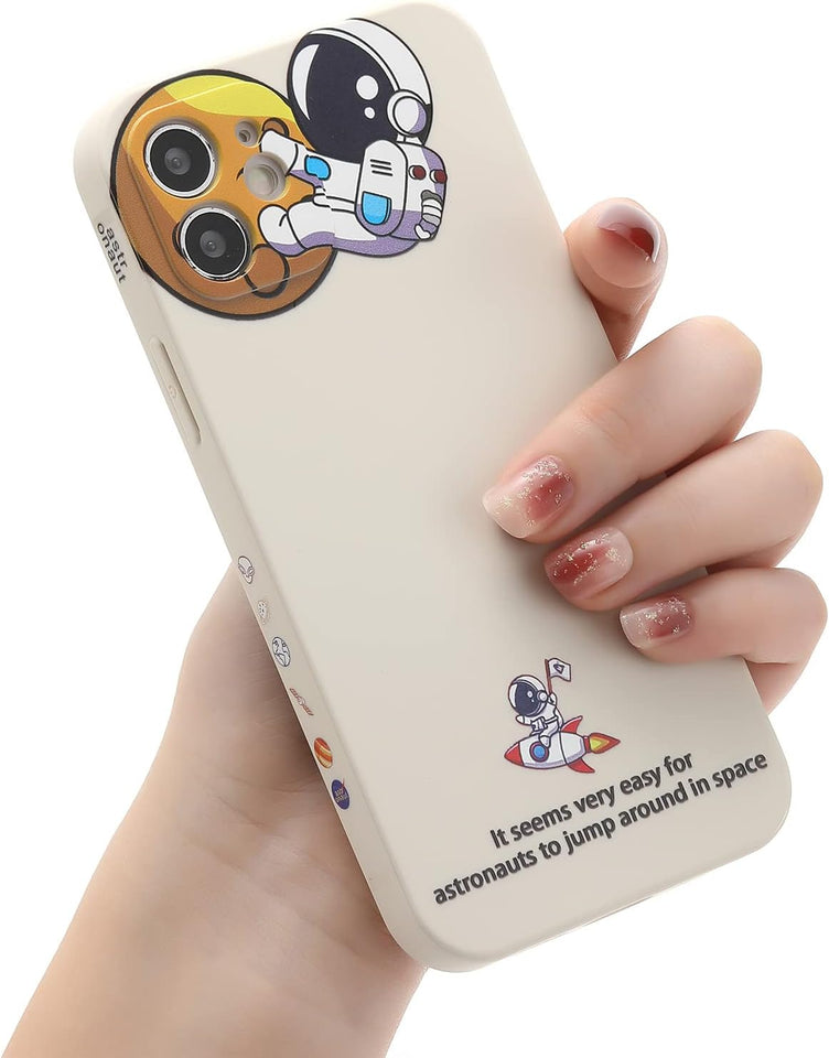 Case for iPhone Cool Cartoon Astronaut Space Design