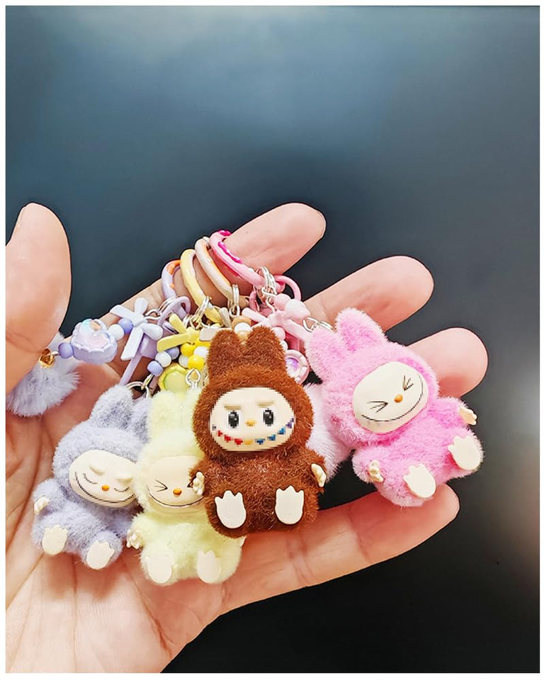 Labubu Cartoon Key Chain for Bag Charms Handbag Phones