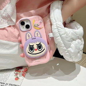 Phone Case for iPhone 14 15 16 Pro Max Case Silicone Cute labubu