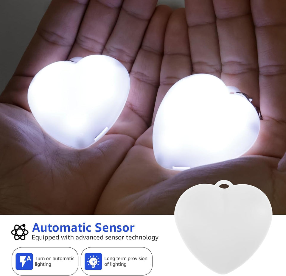 Purse Glow Heart Light, LED Automatic Sensor Purse Lamp
