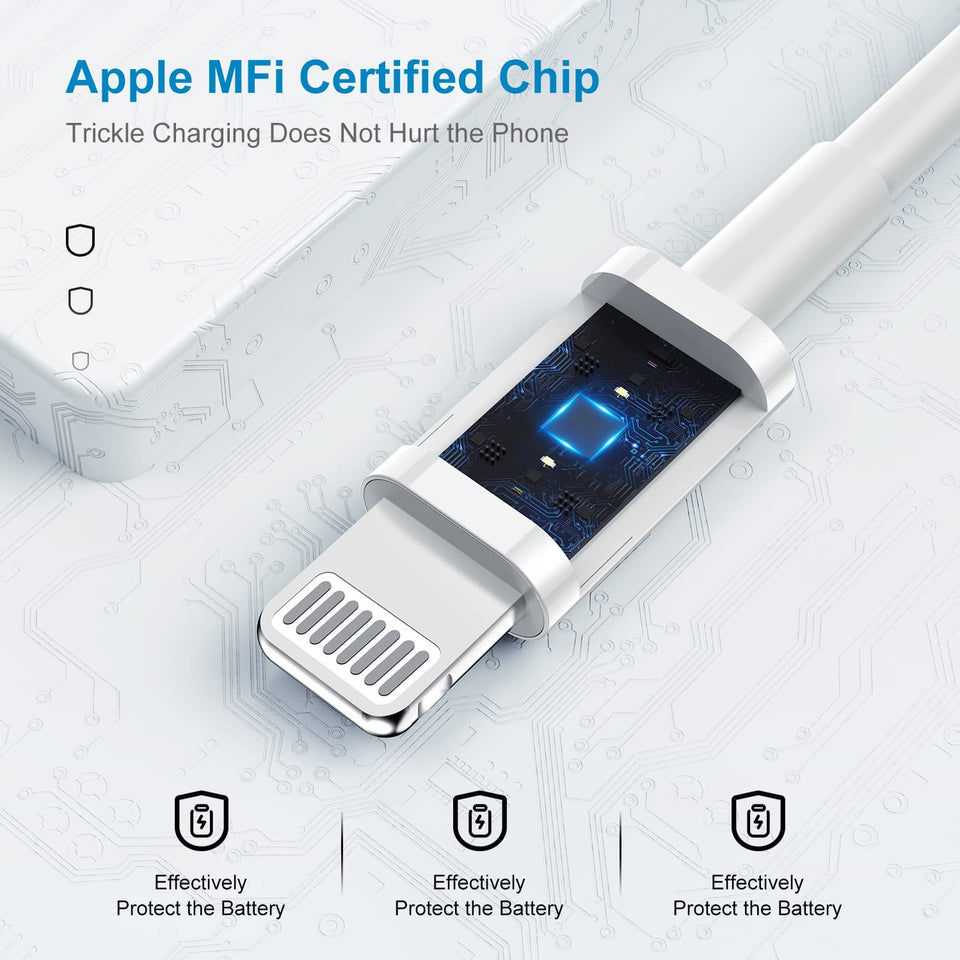 Apple MFi Certified iPhone Fast Charger, 20W  with USB C to Lightning Cable 6ft