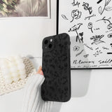 Lovmooful Compatible for iPhone Case Cute Cool  Black Design