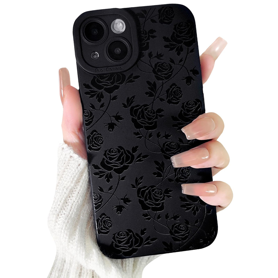 Lovmooful Compatible for iPhone Case Cute Cool  Black Design