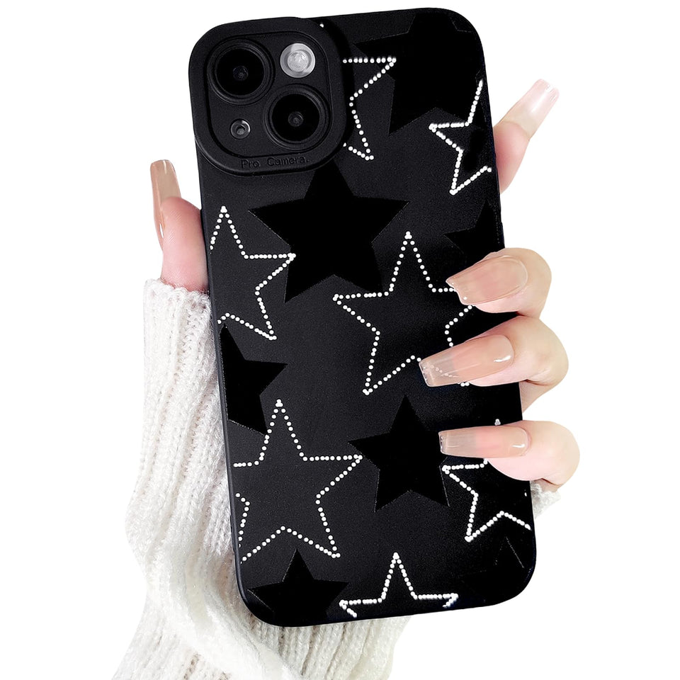 Lovmooful Compatible for iPhone Case Cute Cool  Black Design