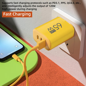Wall Charger with USB and USB C Ports - 3 Port Adapte