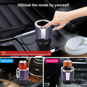 2-in-1 Car Cup Warmer & Cooler with Temperature Control