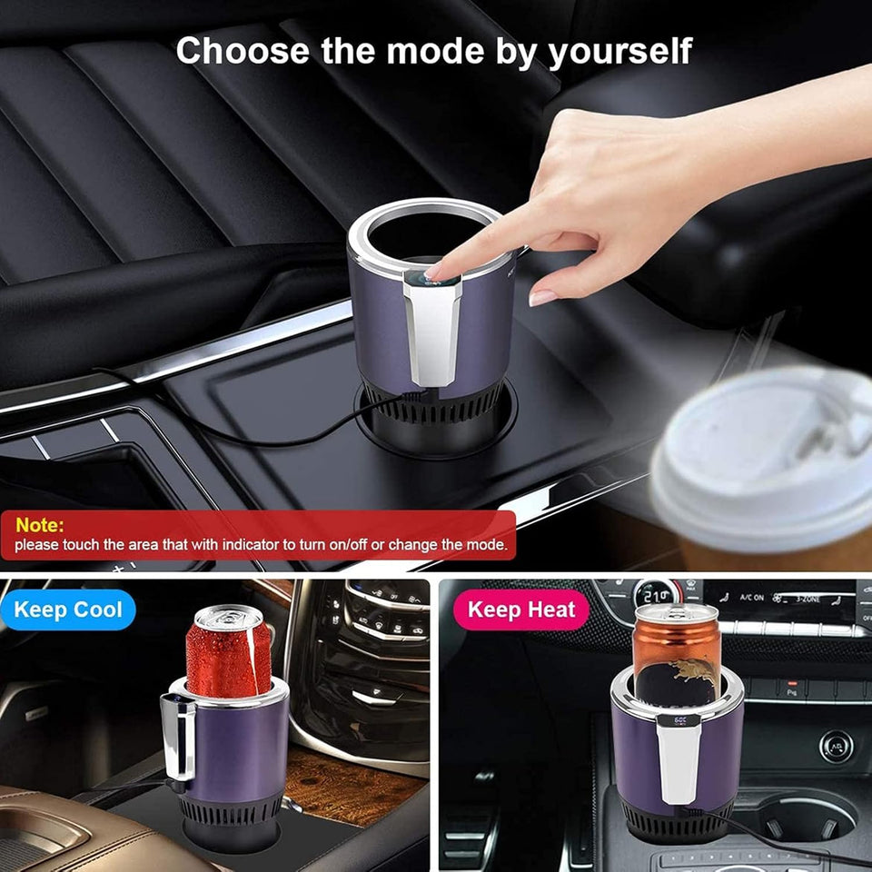 2-in-1 Car Cup Warmer & Cooler with Temperature Control