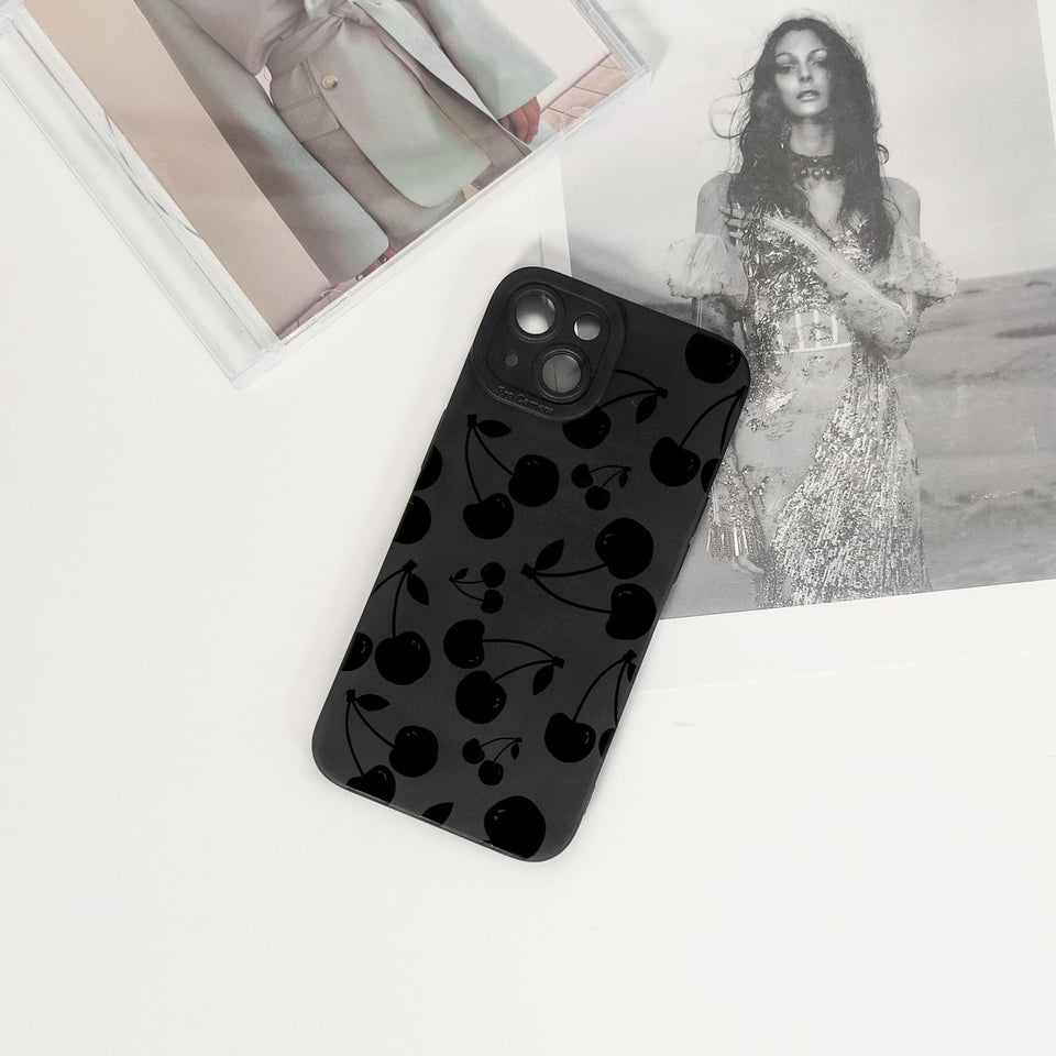 Lovmooful Compatible for iPhone Case Cute Cool  Black Design