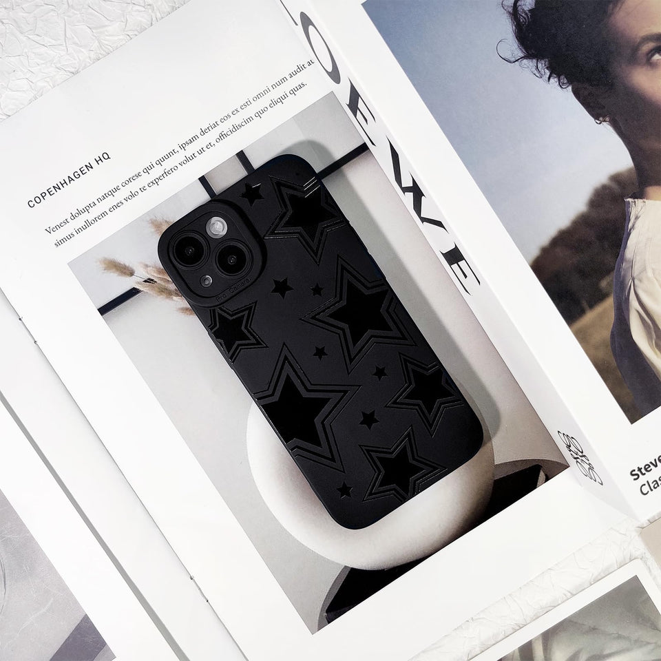 Lovmooful Compatible for iPhone Case Cute Cool  Black Design
