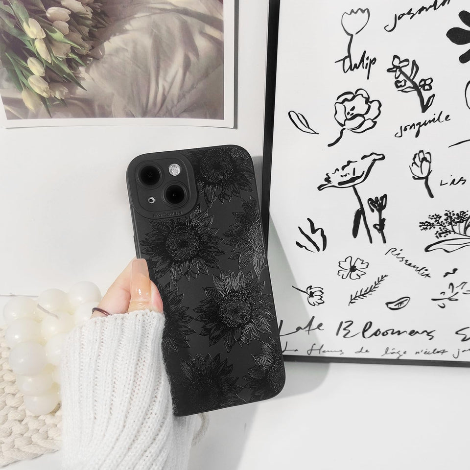 Lovmooful Compatible for iPhone Case Cute Cool  Black Design