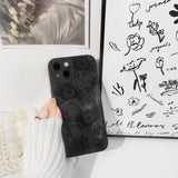 Lovmooful Compatible for iPhone Case Cute Cool  Black Design
