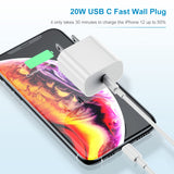 Apple MFi Certified iPhone Fast Charger, 20W  with USB C to Lightning Cable 6ft