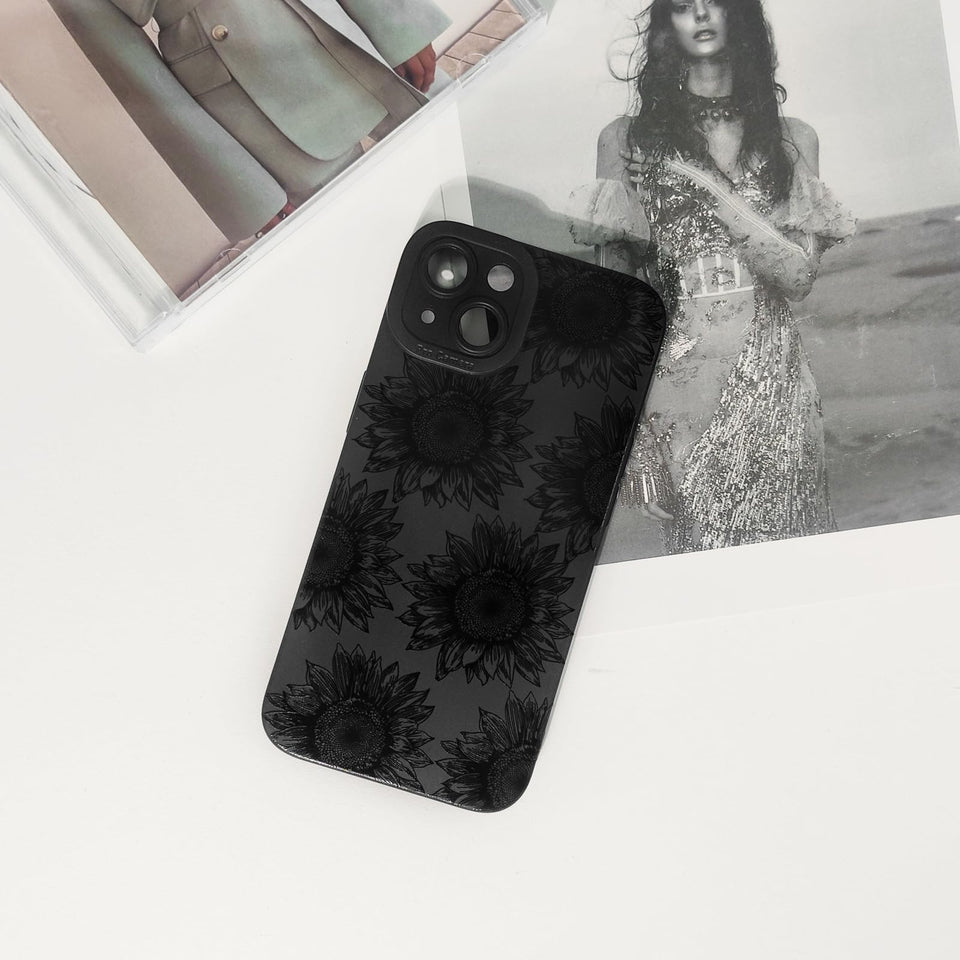 Lovmooful Compatible for iPhone Case Cute Cool  Black Design