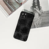Lovmooful Compatible for iPhone Case Cute Cool  Black Design