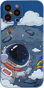 Case for iPhone Cool Cartoon Astronaut Space Design