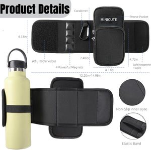 MINICUTE Magnetic Gym Bag Waterbottle Pouch Holder Carrier