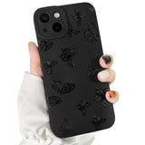 Lovmooful Compatible for iPhone Case Cute Cool  Black Design